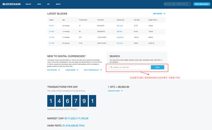 如何使用 BTC 区块浏览器 blockchain.info 查询 BTC 交易信息?