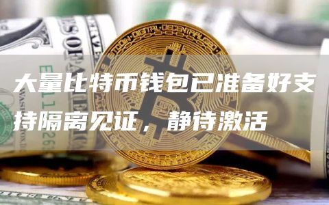 大量比特币钱包准备就绪，静候隔离见证激活