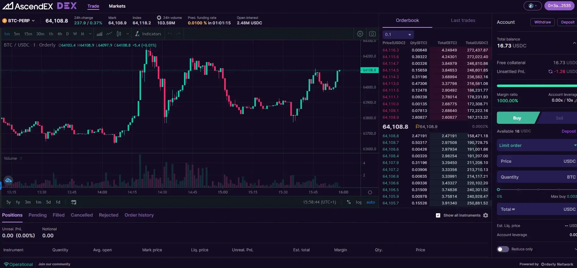 AscendEX DEX：Orderly Network 经纪商上线，交互指南全解析